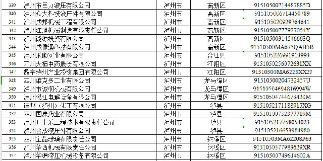四川新认定省级专精特新中小企业泸州新增15家!(图2) 四川新认定省级专精特新中小企业泸州新增15家!(图2)